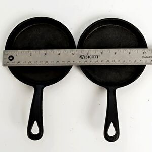 Mini Cast Iron Cookie Skillet - Set of 2 - 5 Inches
